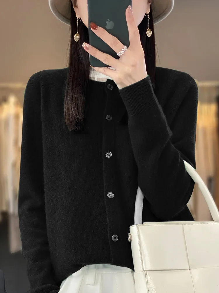 DarioFontana Jakke med langærmet sweater til kvinder