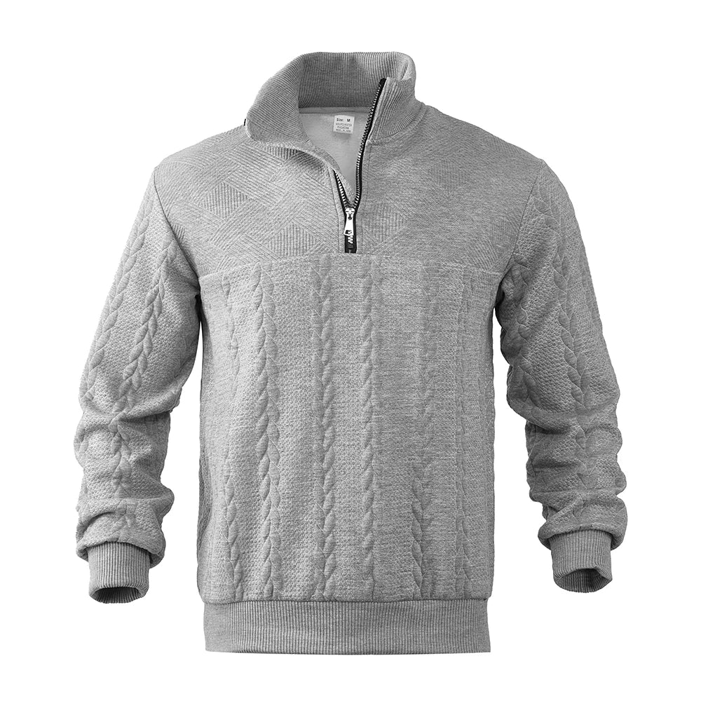 Lorenzo – Herretrøje med Afslappet Pasform og Stilfuld Quarter-Zip