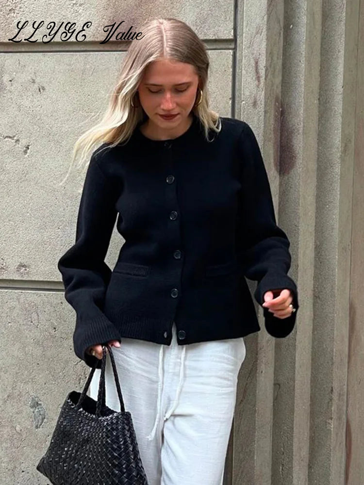 LaviniaCattaneo strik cardigan til kvinder