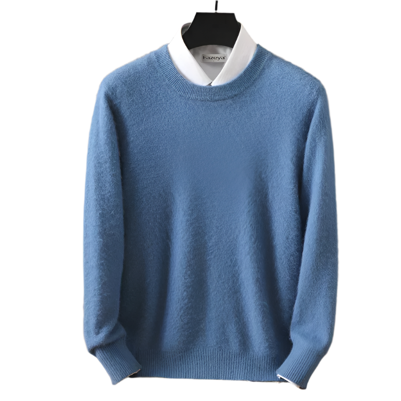 Lorenzo – Blødstrikket Herre Crewneck Sweater