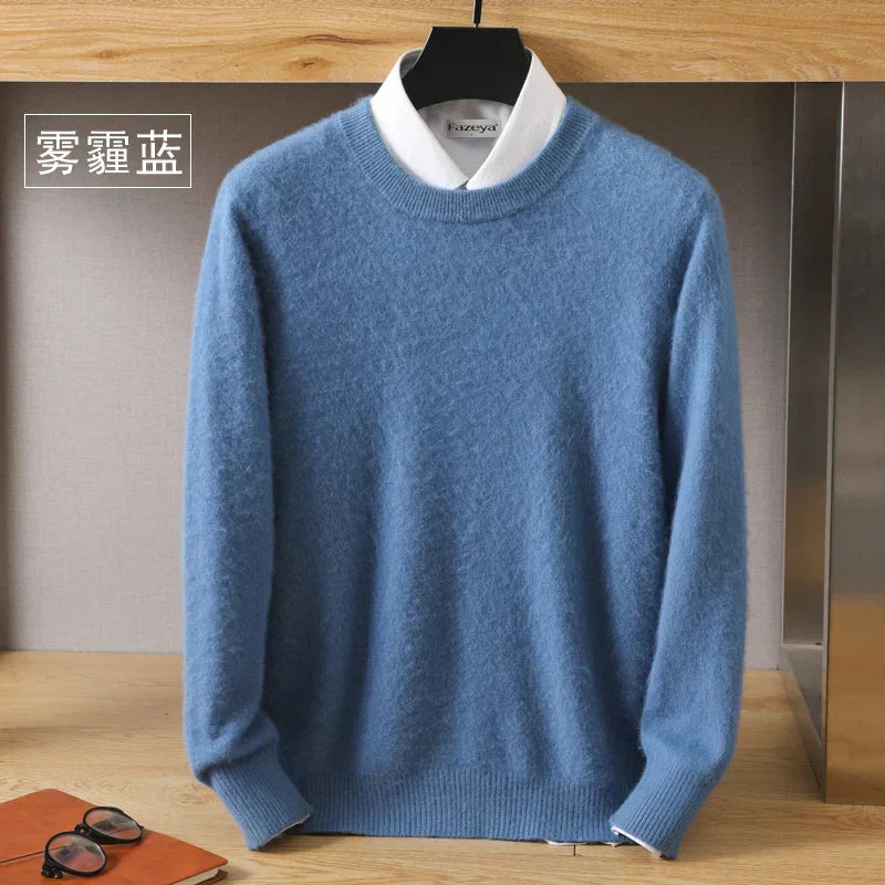 Lorenzo – Blødstrikket Herre Crewneck Sweater