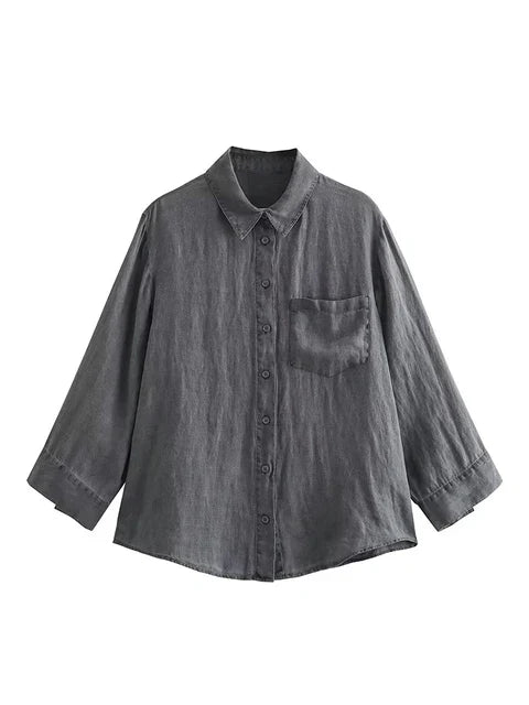 SofiaRanieri Plain Højtaljede Lange Bukser til kvinder