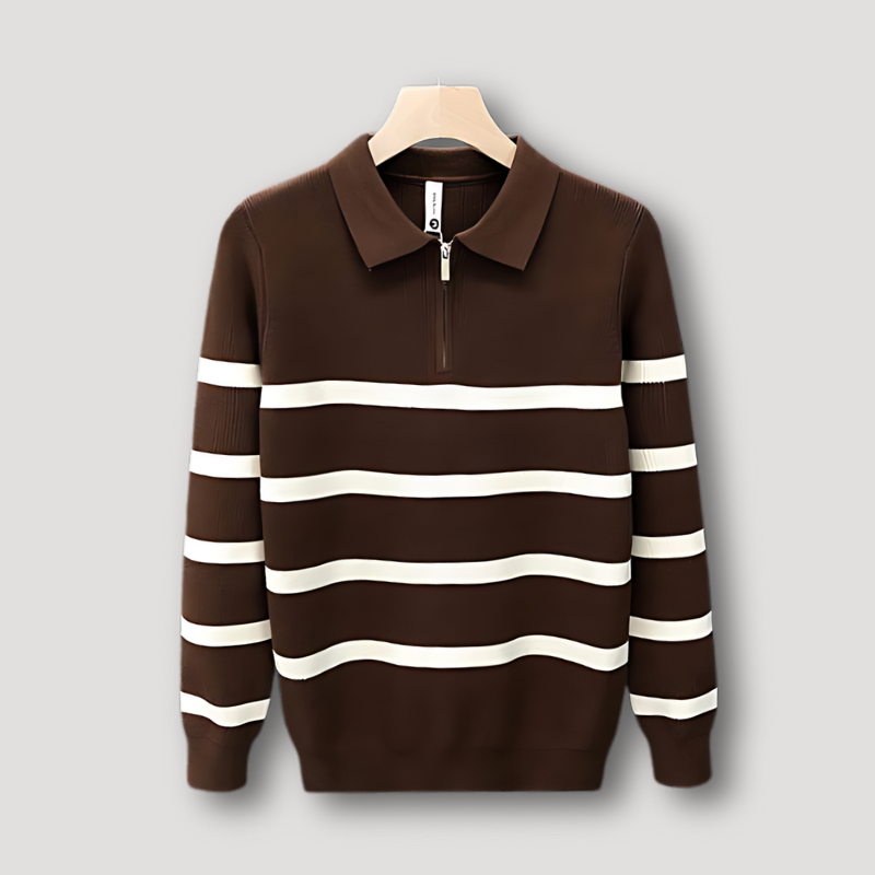 MatteoFerri Sweater Med Kvart Lynlås Til Mænd