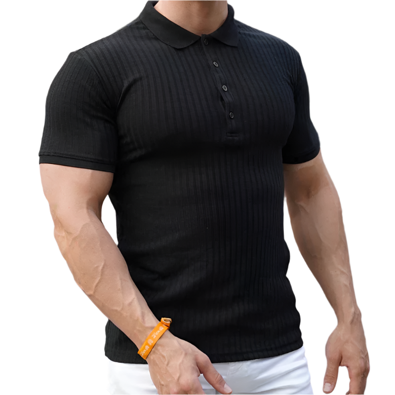 Lorenzo – Slim-Fit Åndbar Polo til Mænd