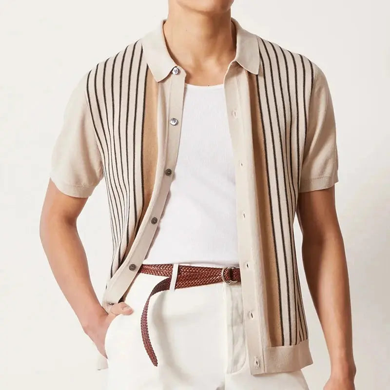 AntonioVivaldi stilfuld stribet polo