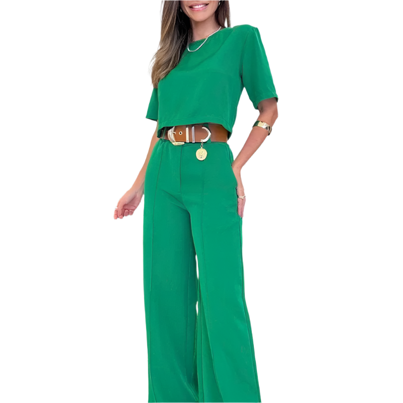 Elena – Elegant To-delt Sæt til Kvinder