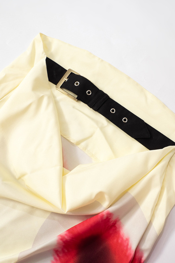 Isabella – Stropløs Maxi Kjole til Kvinder med Blomsterprint