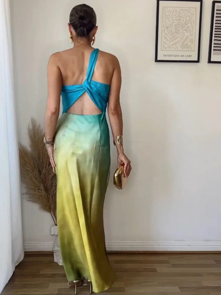 CarlaVeronesi Elegant Satin Kjole Til Kvinder