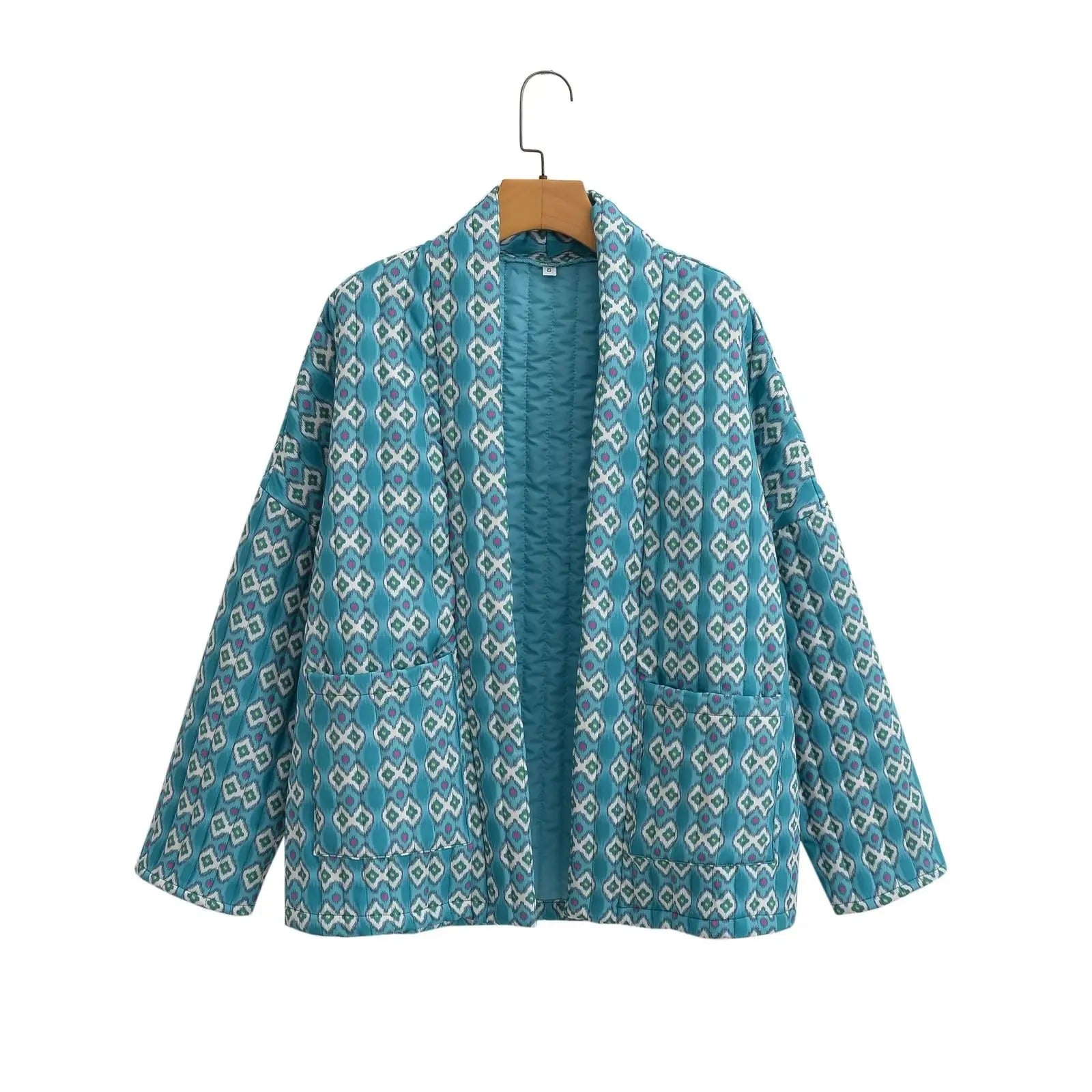 Giulia – Vintage Damejakke i Patchwork Bomuld