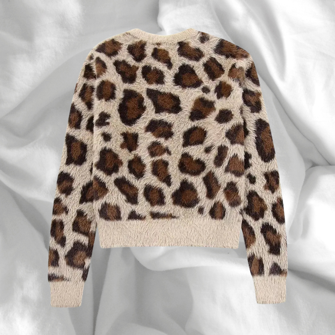 Astrid | Leopard cardigan-trøje