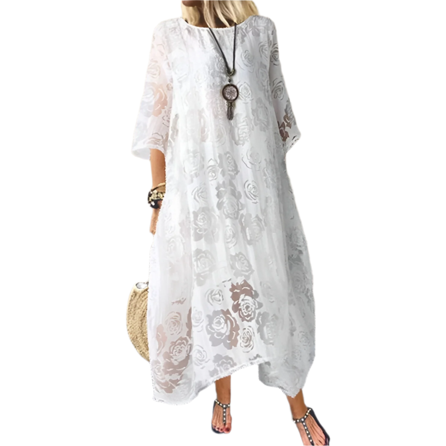 Isabella – Let og Luftig Sommerkjole til Kvinder i Midi-længde