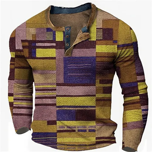 Marco – Herreskjorte med Patchwork og Lange Ærmer
