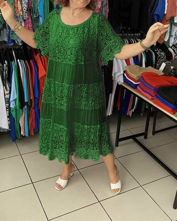 PietroRossi ensfarvet kjole