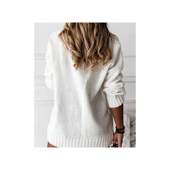 Isabella – Dame Striktrøje med Cashmere-Følelse til Vinteren