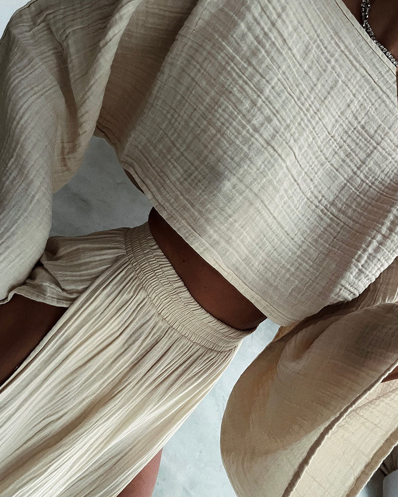 Elena – Boho-Chic Kvinders Bomuldssæt