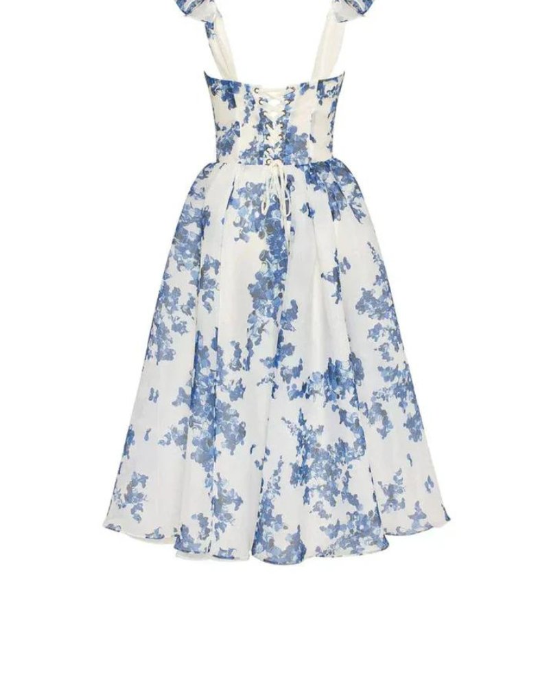 LucaEleganza Elegant Midi-sommerkjole Til Kvinder
