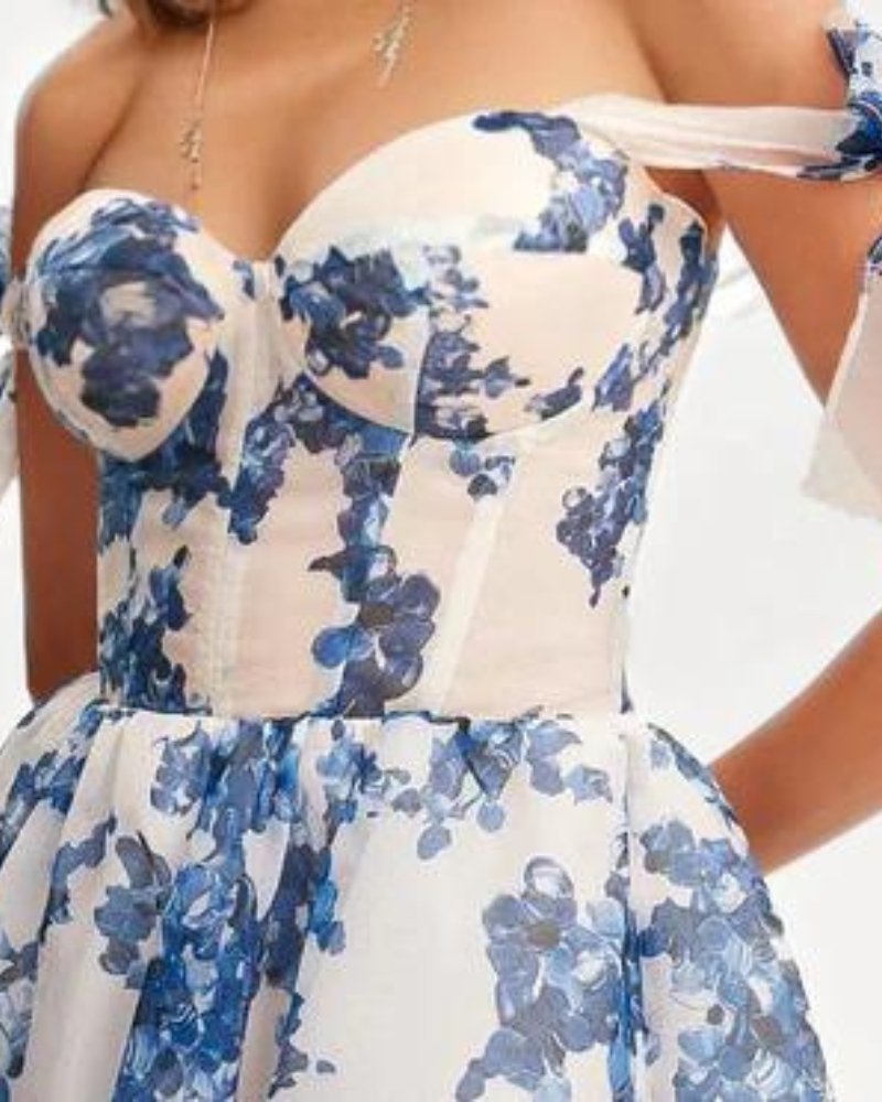LucaEleganza Elegant Midi-sommerkjole Til Kvinder