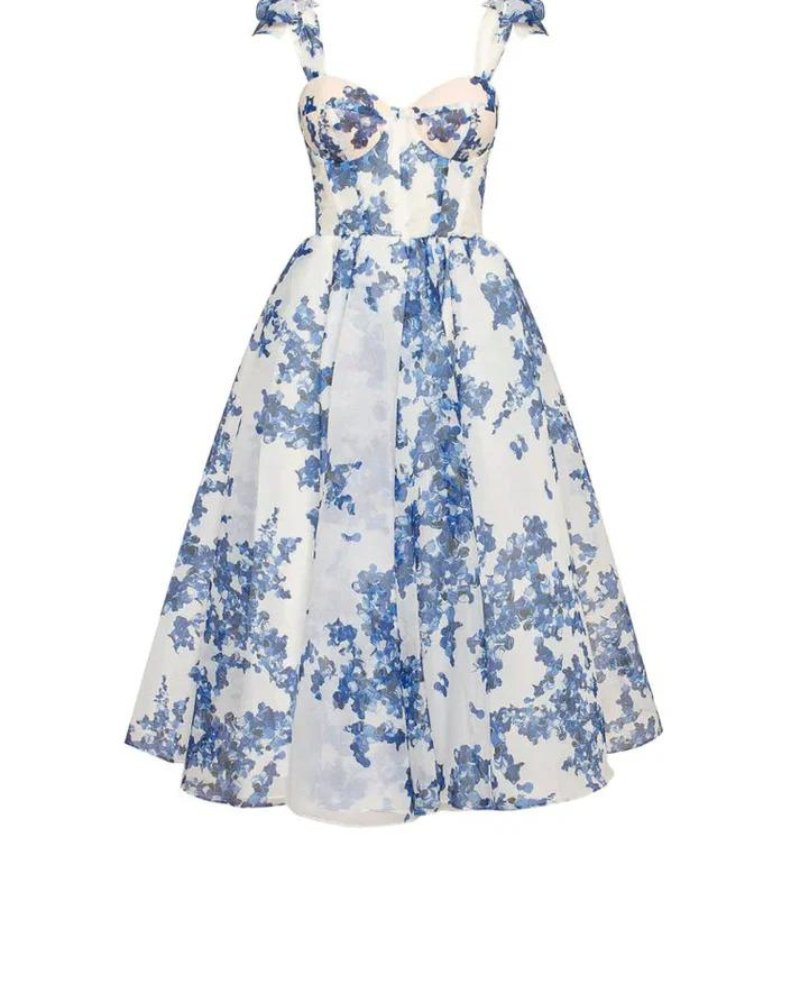 LucaEleganza Elegant Midi-sommerkjole Til Kvinder