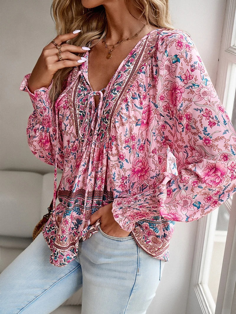 SofiaMarino™ Bluse med tryk