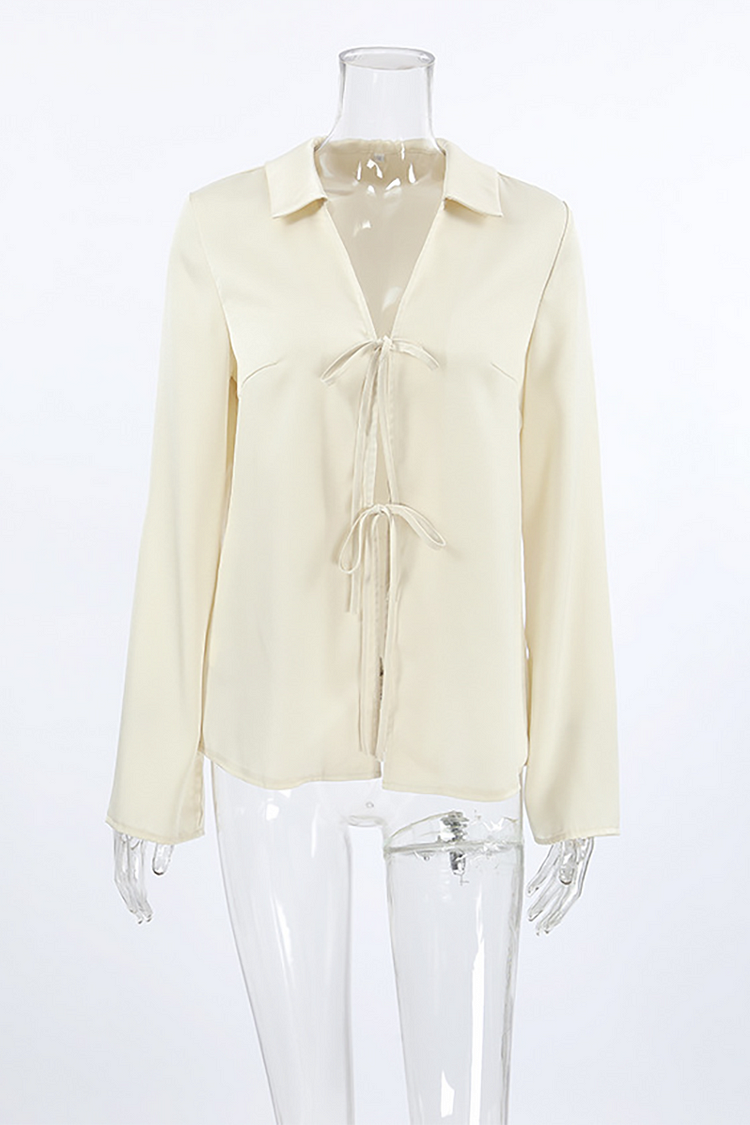 SofiaBarone Sløjfebluse Til Kvinder