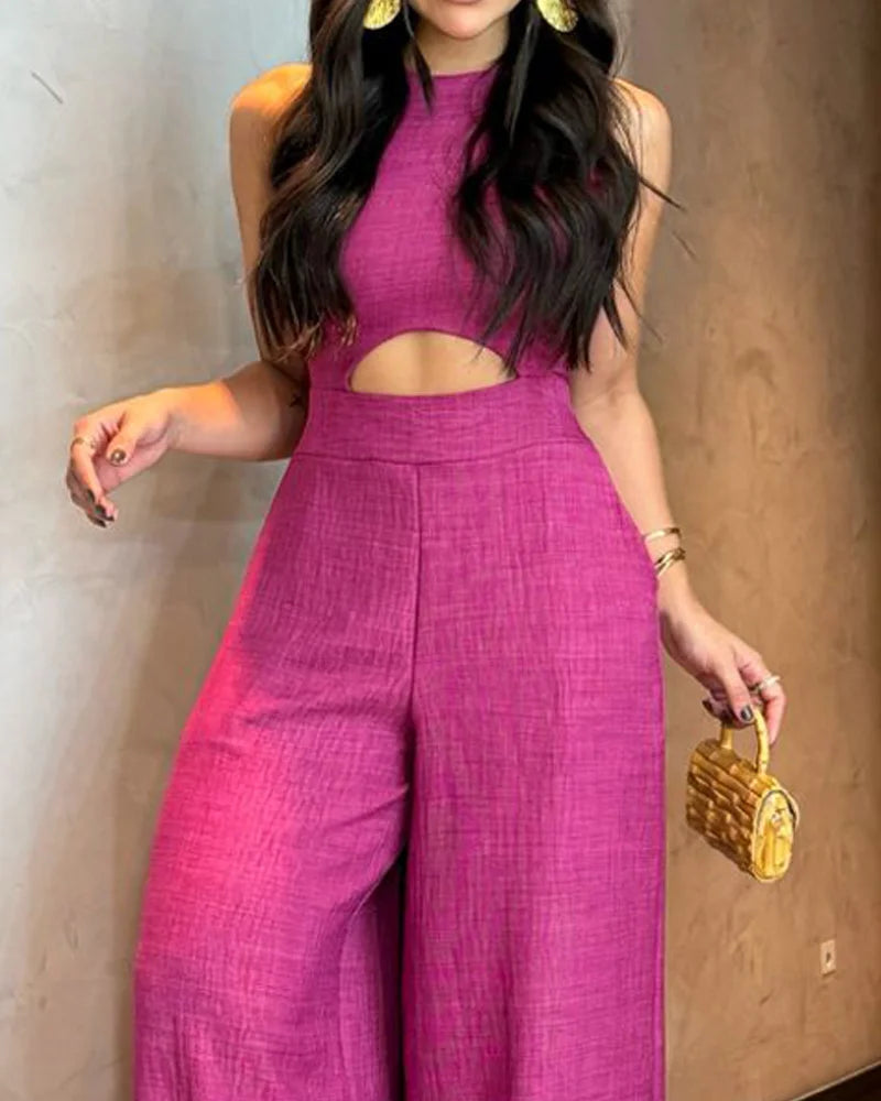 Serena – Ærmeløs Kvindedragt med Elegante Detaljer