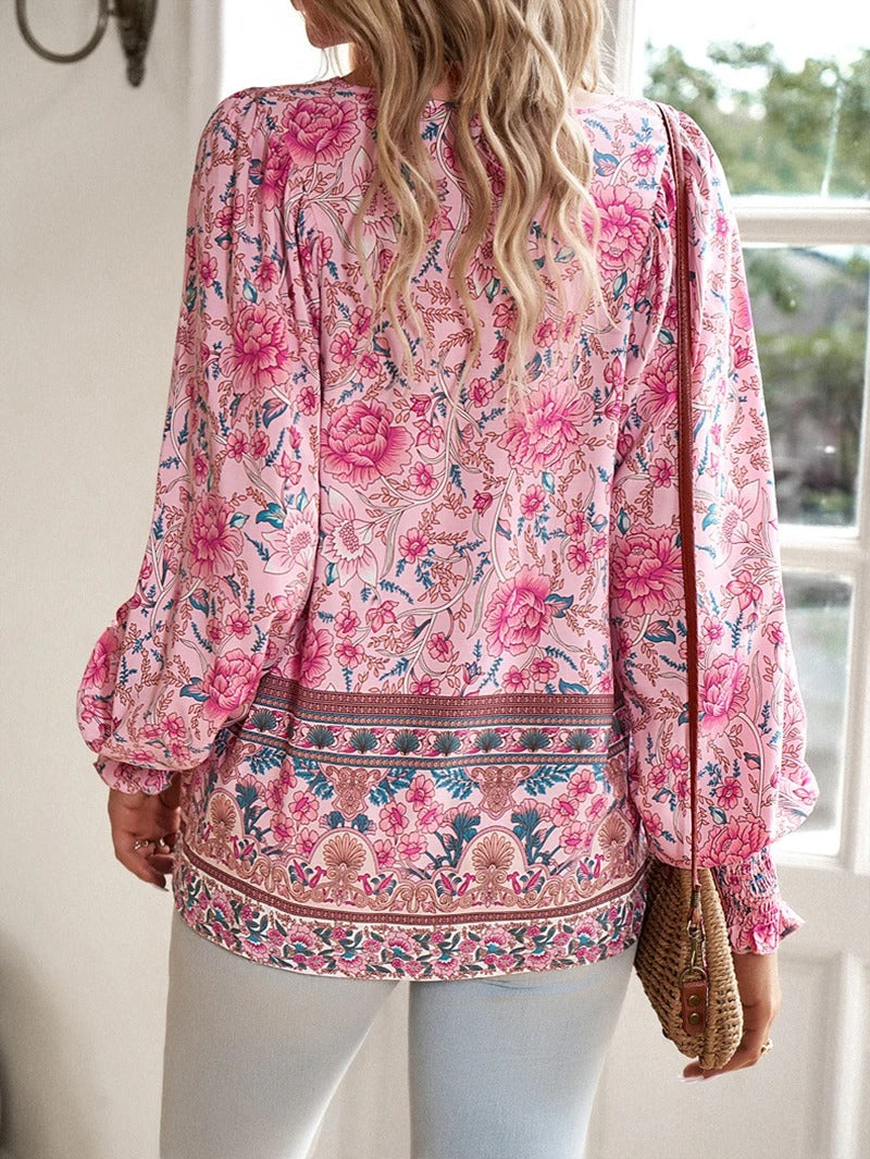 SofiaMarino™ Bluse med tryk