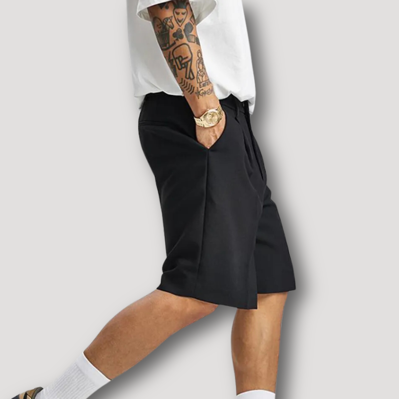PietraGrigia Casual Lige Sorte Sommershorts Til Mænd