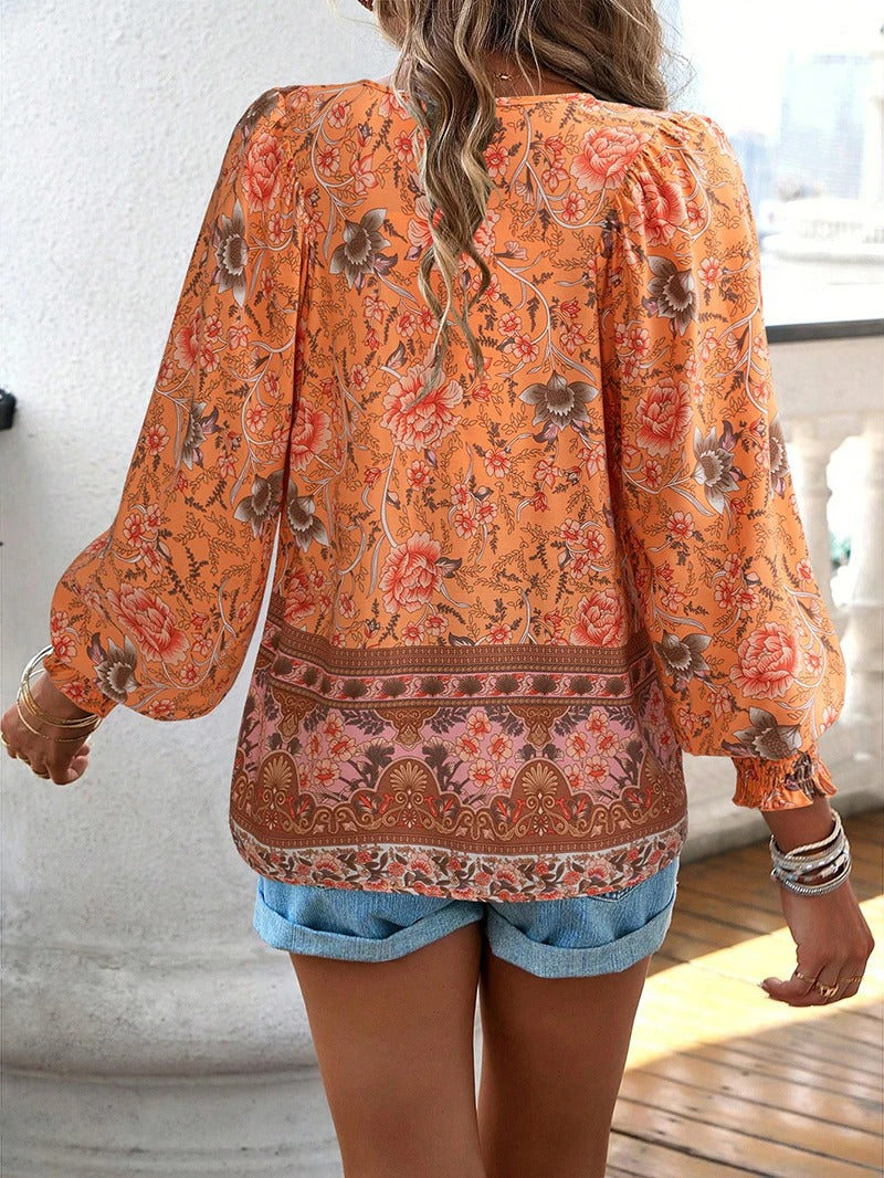 SofiaMarino™ Bluse med tryk