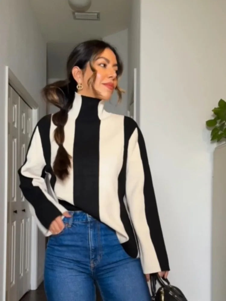 StefanoRinaldi Lodret stribet sweater