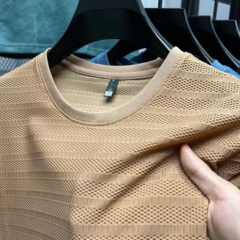 MatteoCaruso Ice Mesh-T-shirt