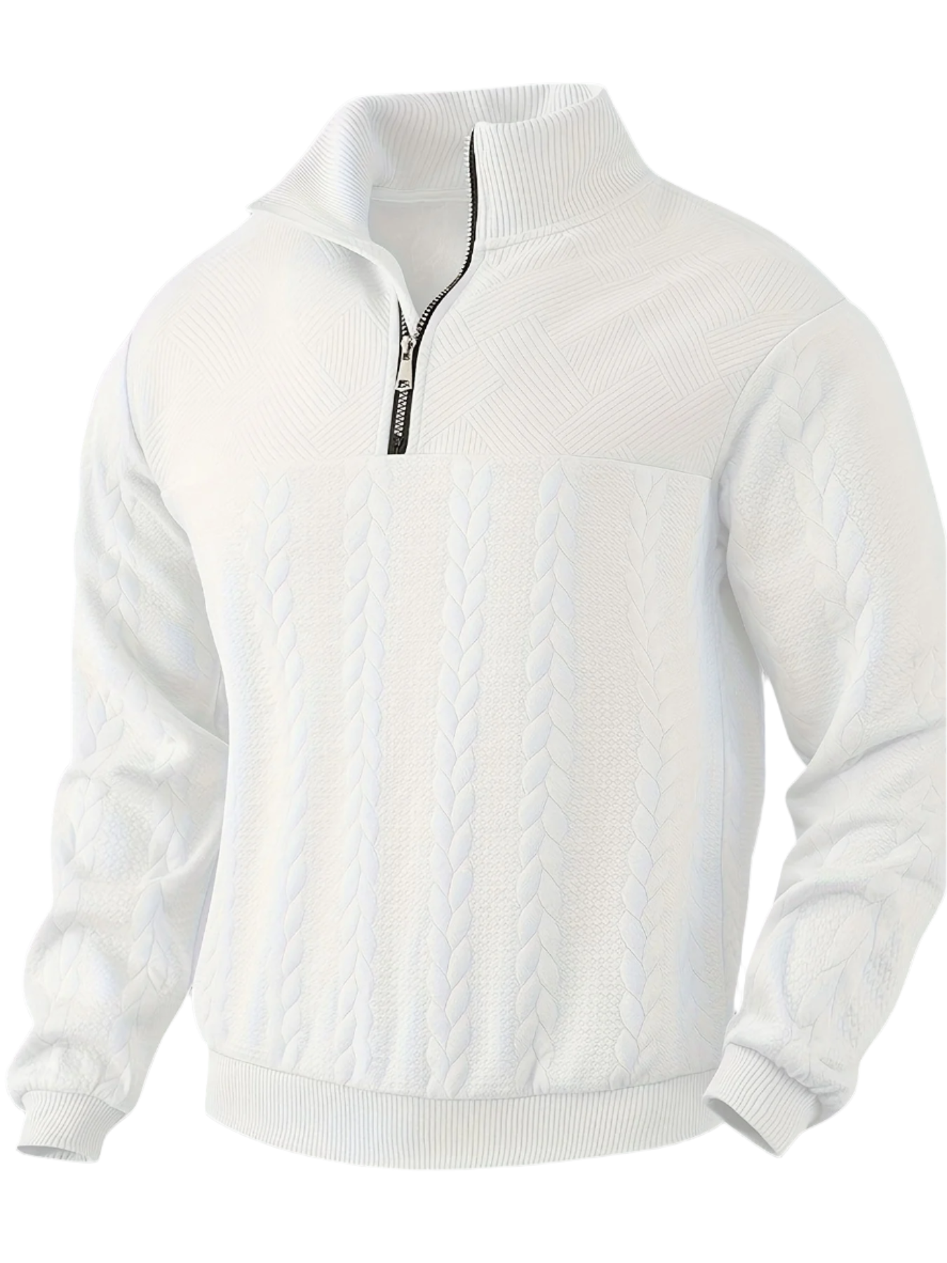 Matteo – Vintage Herre Zip-Up Sweater