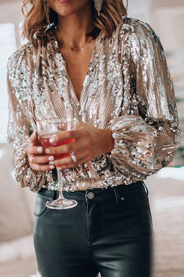 Evy - Chic glittertop