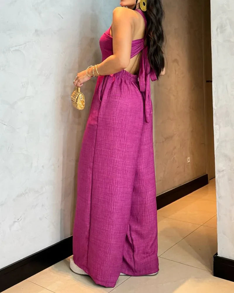 Serena – Ærmeløs Kvindedragt med Elegante Detaljer