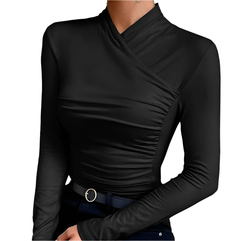 Camilia – V-hals Elegant Damebluse