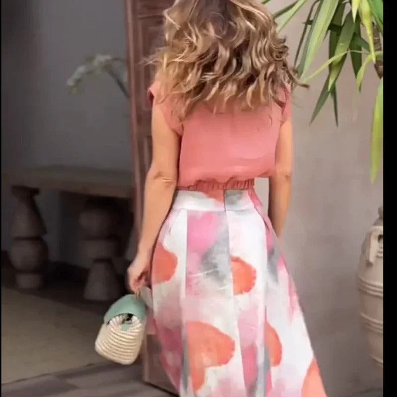 Sofia – Stilfuldt Ærmeløst Kvinde To-delt Sæt