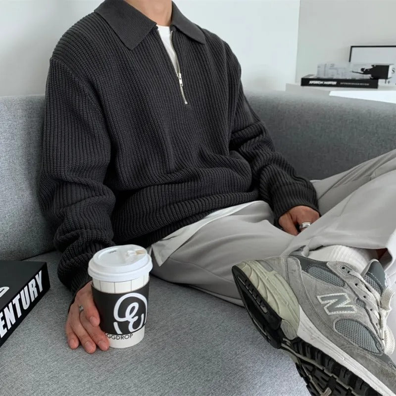 LucaFerraro Clint Halfzip sweater