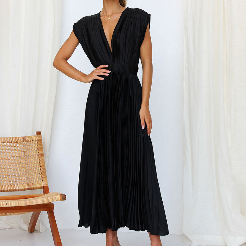 Alessia – Elegant Midi Kjole til Bryllup og Festlige Anledninger
