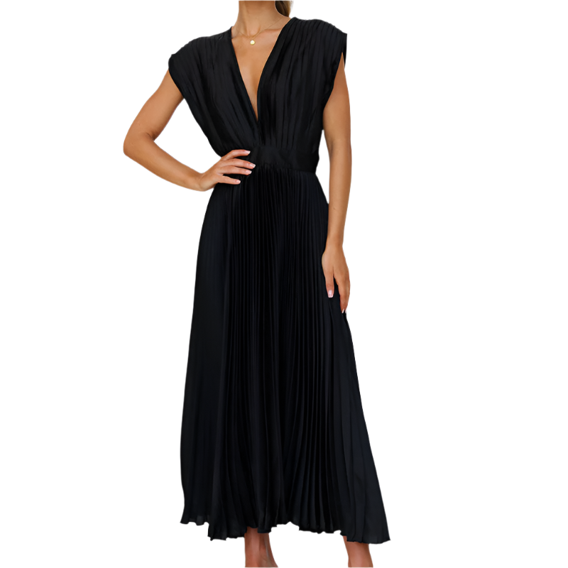Alessia – Elegant Midi Kjole til Bryllup og Festlige Anledninger