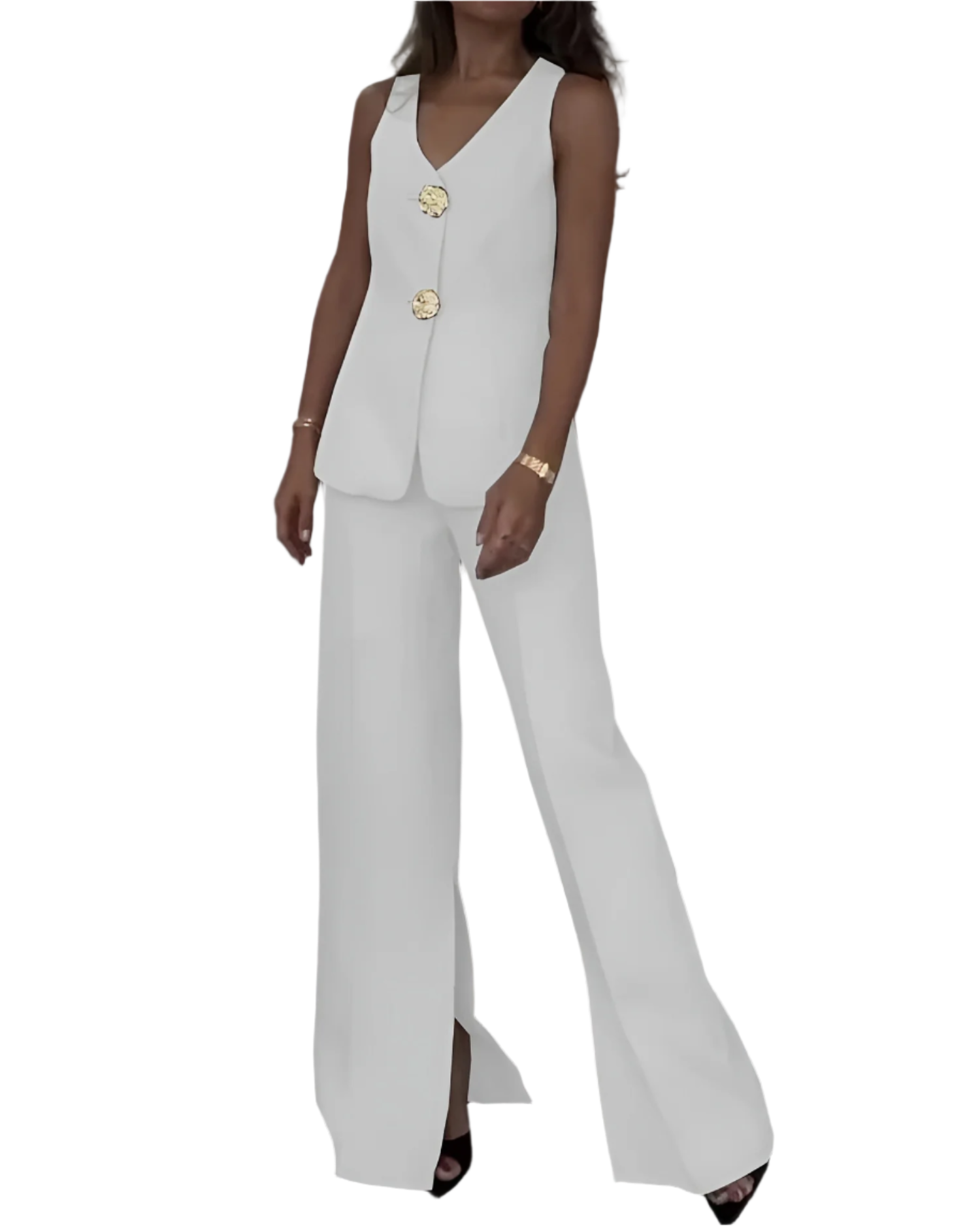 Isabella – Skræddersyet Dame Sæt med Vest og Bukser