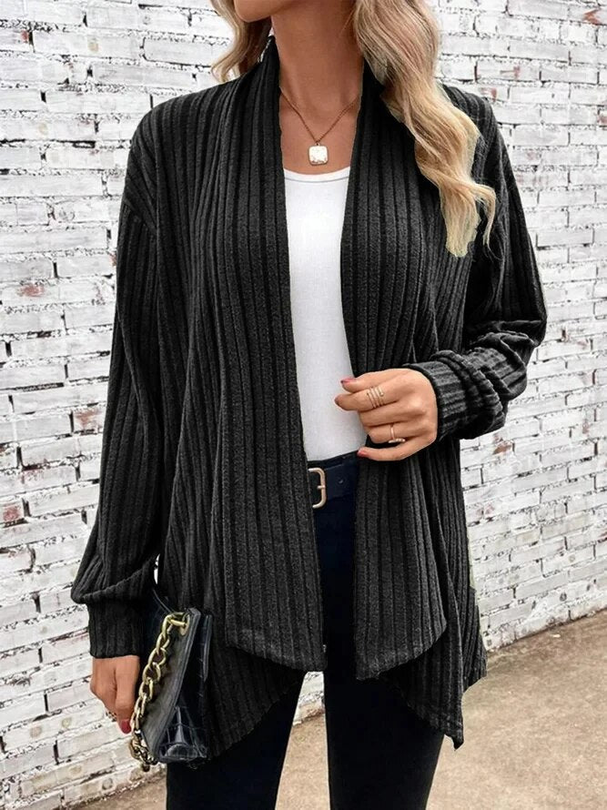 ElenaVercelli Ribbed Textured Cardigan til kvinder