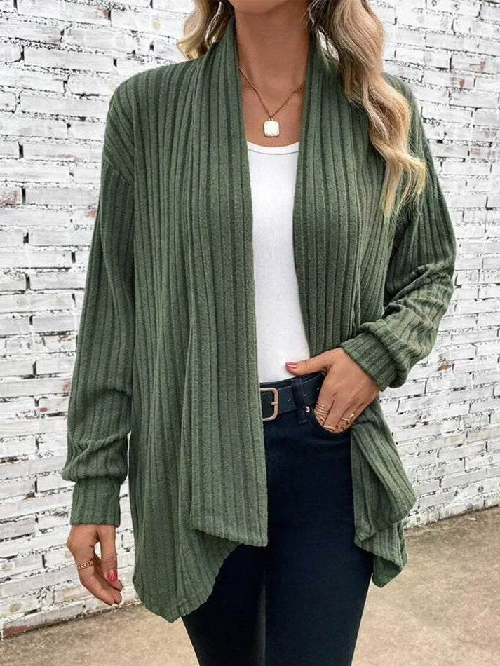 ElenaVercelli Ribbed Textured Cardigan til kvinder