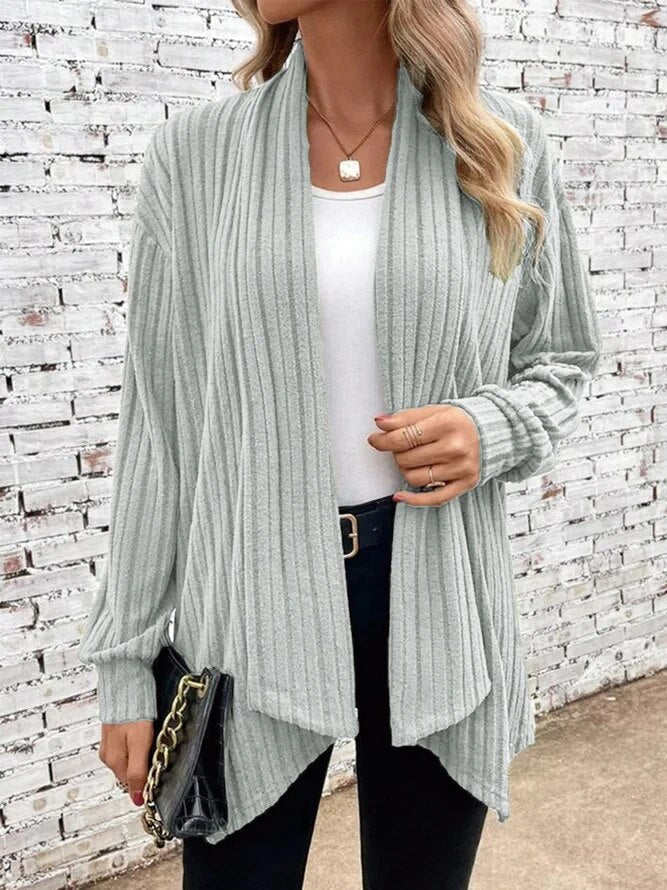 ElenaVercelli Ribbed Textured Cardigan til kvinder