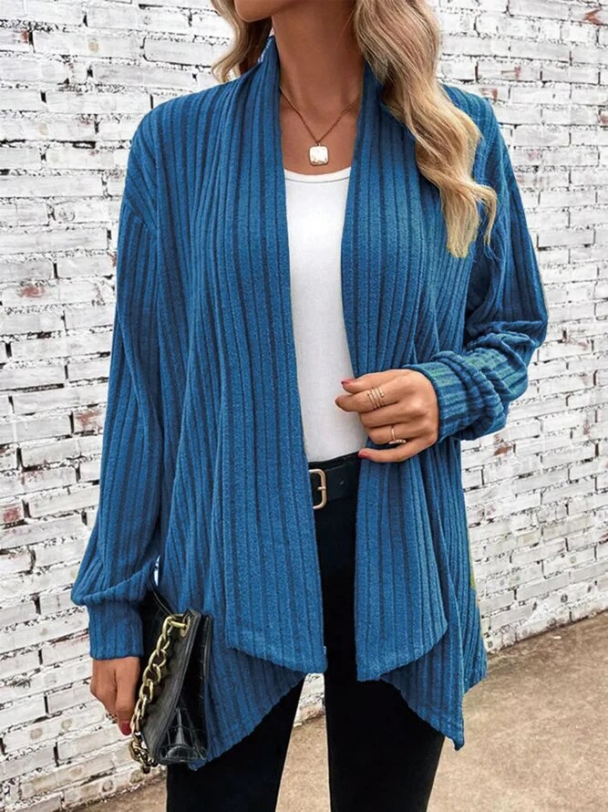 ElenaVercelli Ribbed Textured Cardigan til kvinder