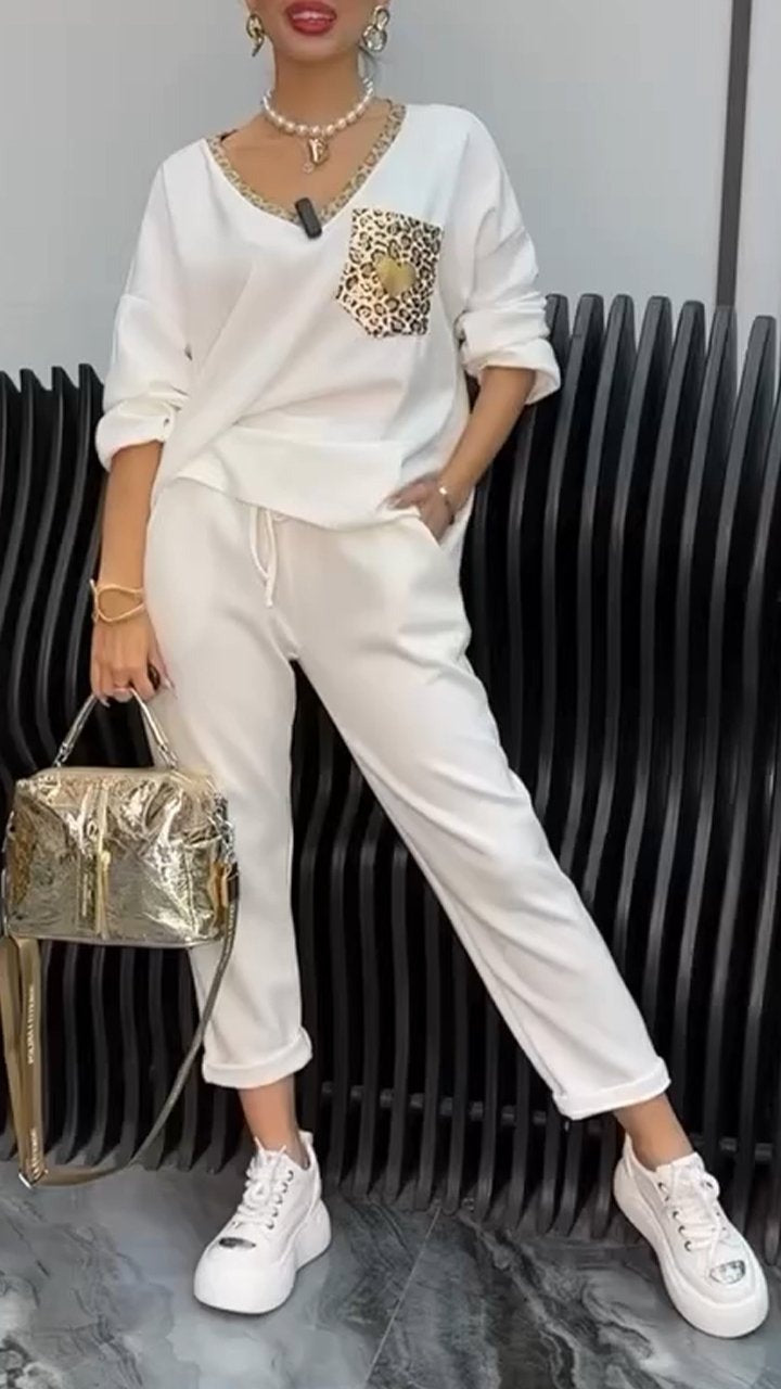 CristianoValenti Fritidssæt Med Leopardprint