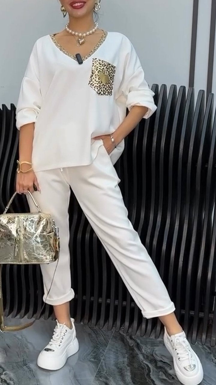 CristianoValenti Fritidssæt Med Leopardprint