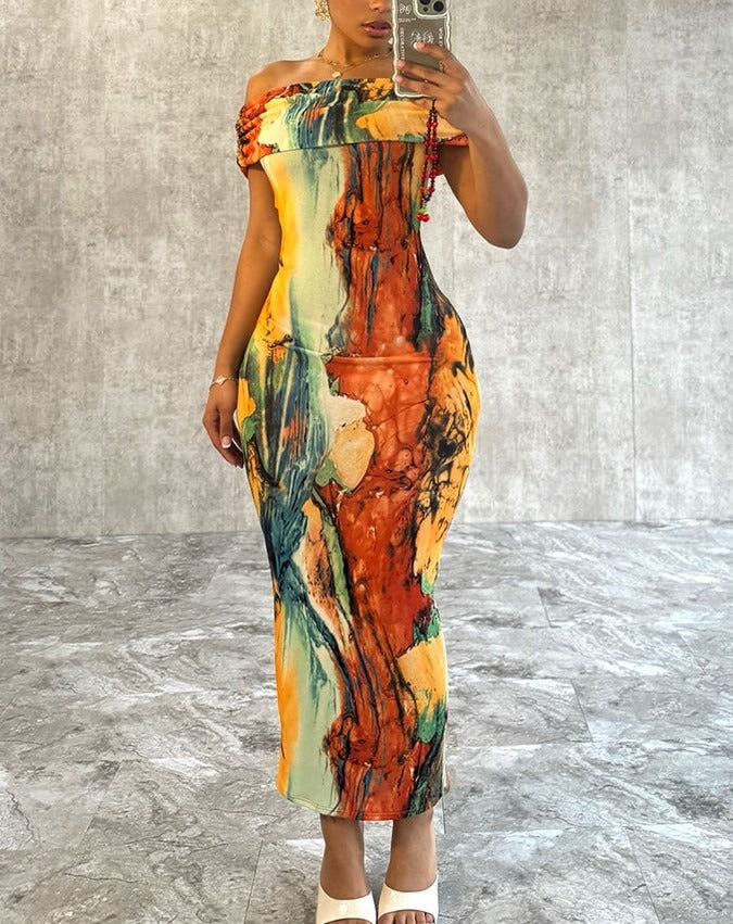 AlessiaVerdi Tropical Off Shoulder