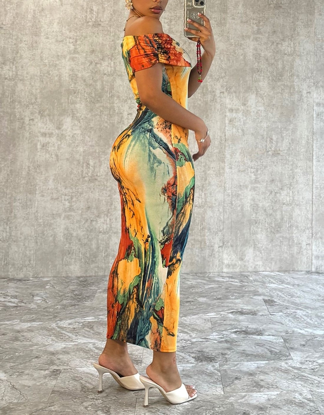 AlessiaVerdi Tropical Off Shoulder