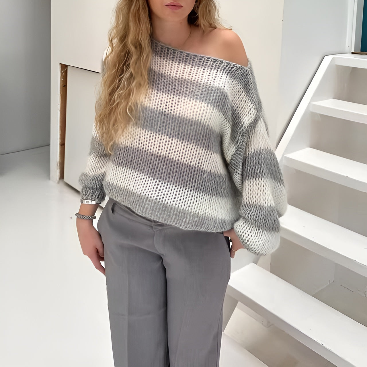 Martina – Oversized Strikket Dametrøje