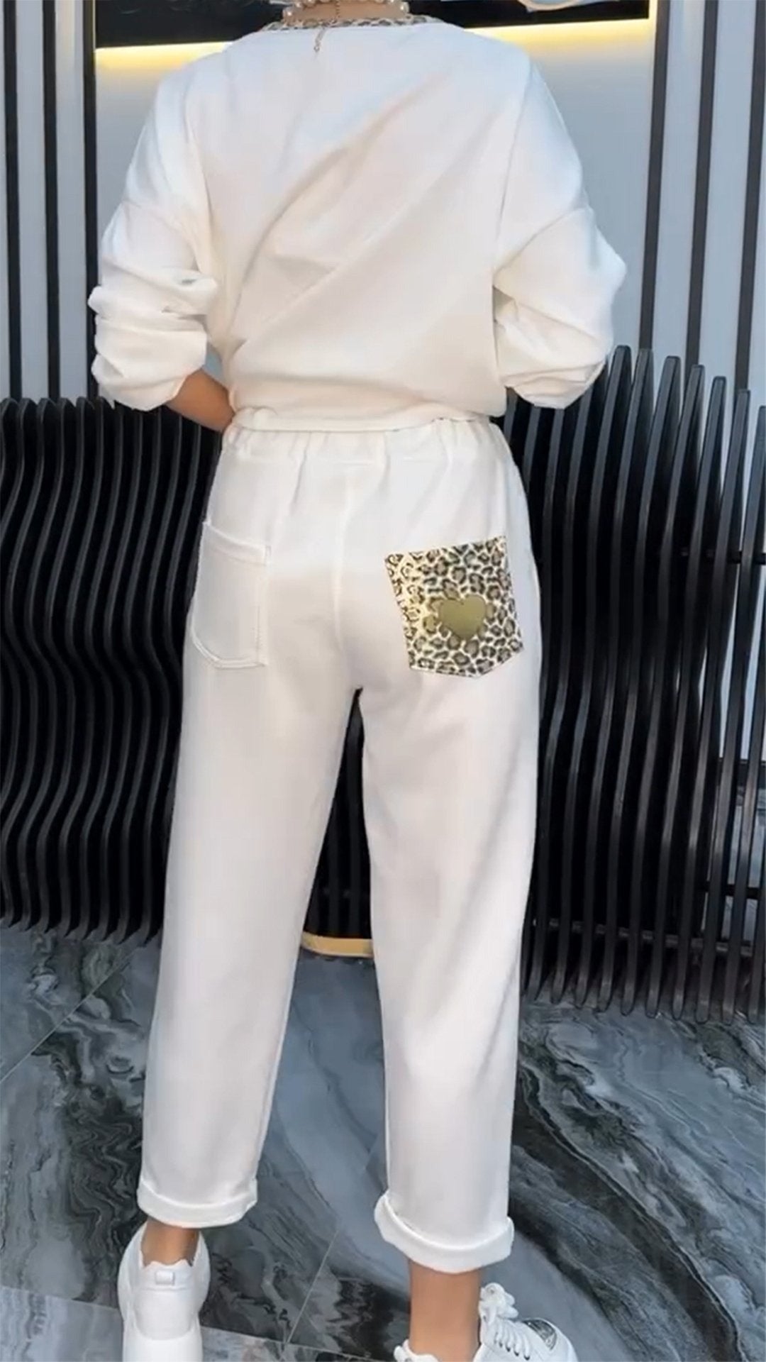 CristianoValenti Fritidssæt Med Leopardprint