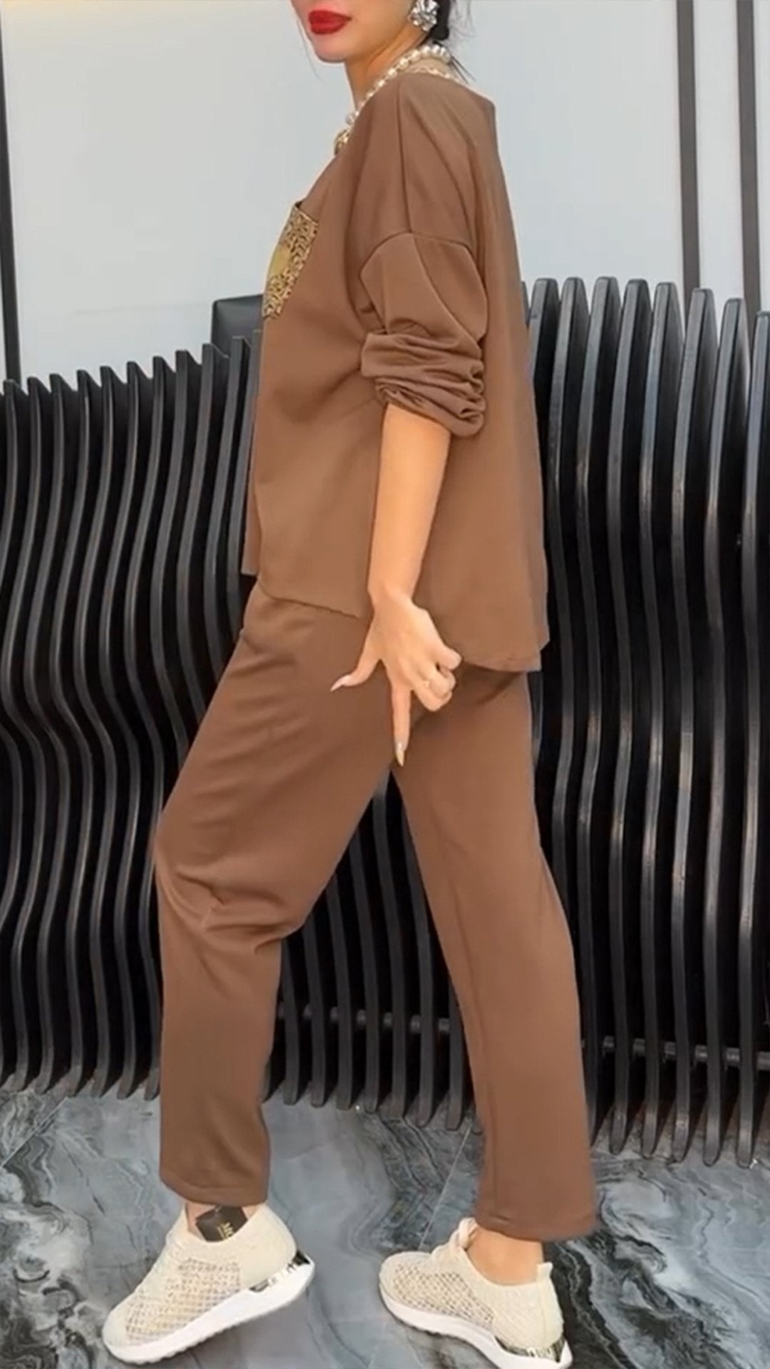 CristianoValenti Fritidssæt Med Leopardprint